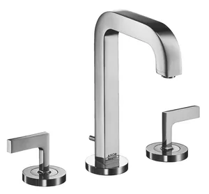 Смеситель Axor 39135 для умывальника двухзахватный (рычаговые) на 3 отверстия, излив 140 мм