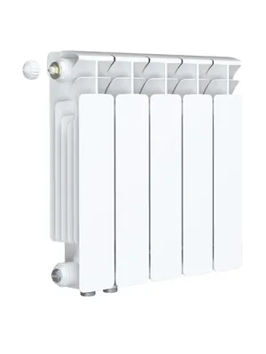 Радиатор биметаллический Rifar Ventil BVL 350 нижнее левое подключение, 5 секции, 695 Вт