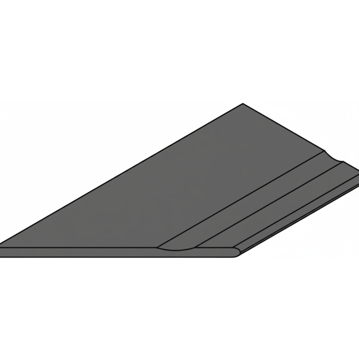 Italon Magma (Магма) 620090001313 X2 Графит бортик с выемкой закругленный Левый 30x120 матовая