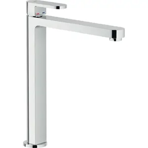 Смеситель NOBILI для раковины, однозахватный, высокий излив, поворотный корпус, хром 94713CR