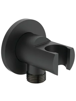 Ideal Standard Держатель с подключением для душевой лейки BC807XG черный матовый