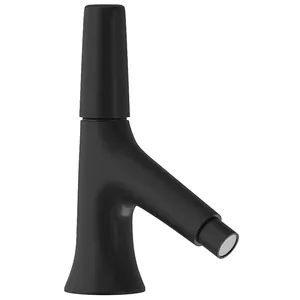 Смеситель для биде CISAL VI00055440 однозахватный, донный клапан, излив 96 мм, черный матовый