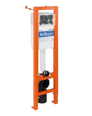 Инсталляция BelBagno 30 для подвесного унитаза 1150х300х187мм, фронт. управление, крепления BB003-30