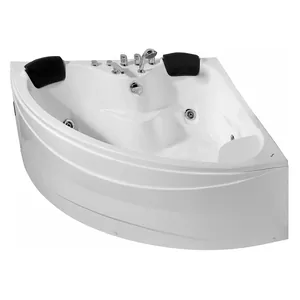 Гидромассажная угловая ванна Gemy G9041B (1500х1500х740) подголовник, хромотерапия