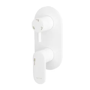 Смеситель для ванны/душа WasserKRAFT Mindel 8571 встраиваемый, однозахватный, цвет: белый матовый