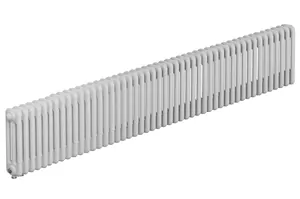 Радиатор стальной трехтрубчатый RIFAR 3018 - 45 секций, нижнее подкл. с терм.клапаном, белый