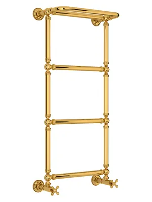 СУНЕРЖА 1386 Полотенцесушитель 960х400 золото,с полкой,нижнее подкл. 3/4" 03-0281-9640
