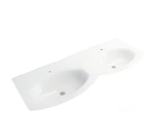 Раковина стеклянная Cezares (139x52) 2 чаши 82412 Extra-light