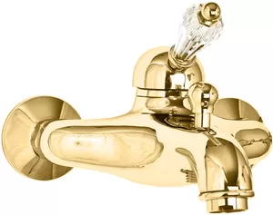 Смеситель CEZARES -VM-03/24-Sw для ванны/душа, однозахватный, золото 24кар/ручка Swarovski