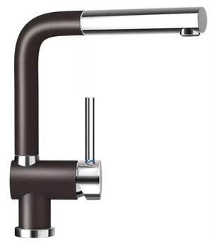 Смеситель для мойки SCHOCK с выдвижным изливом 235мм, цвета Сristadur/хром