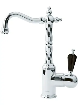 Смеситель Boheme Nero 242 для раковины, на 1 отверстие, однозахватный, хром