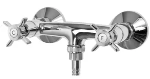 Смеситель CEZARES -DS-01 для душа, двухзахватный, настенный, хром