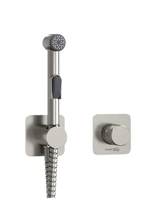 Смеситель с гигиеническим душем WasserKRAFT A6451.275.100.092 встраиваемый, никель