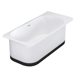 Ванна отдельностоящая Salini 102721M 1800х820х575мм, S-Stone, белый матовый