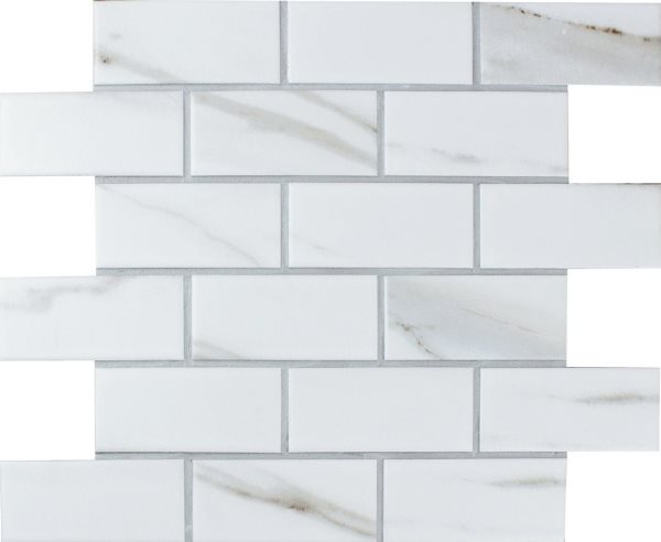 Brick Calacatta Gold 4.5x9.5x6 28.8X29.2 глянцевая