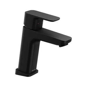 Смеситель для умывальника RAVAK black TD F 014.20 без донного клапана, 170мм, матовый черный X070150