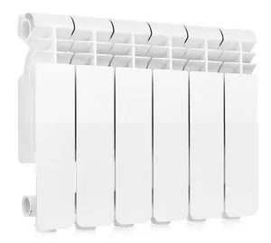 Радиатор алюминиевый GLOBAL 350, 6 секций ВШГ:429х480х80 786 Ватт, белый