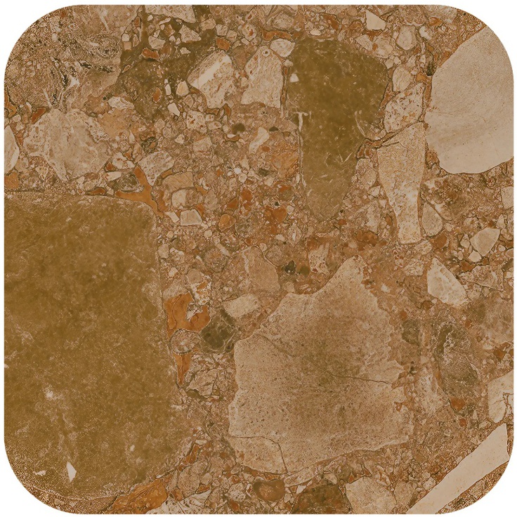 Arcana Ceramica Black&Cream ARC_8227 Checkers Rounded Brown Wash 28,6x28,6 матовая