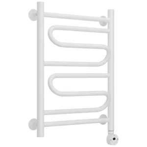 Полотенцесушитель электрический СТИЛЬЕ 600х400, белый матовый, ТЭН справа, 30522-6040
