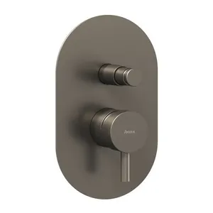 Смеситель для ванны/душа Ravak X070321 встраиваемый, однозахватный, графит