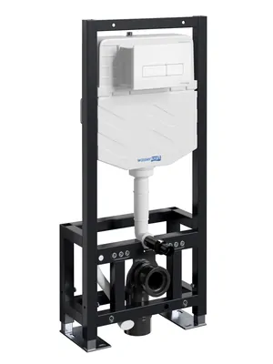 Инсталляция для унитаза WasserKRAFT с клавишей смыва, цвет: белый 61TLT.010.ME.WM03