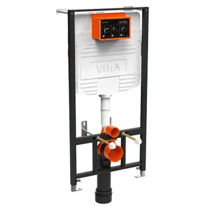 Инсталляция Vitra 730-5800-01EXP для унитазов, система смыва 3/6 л, крепления
