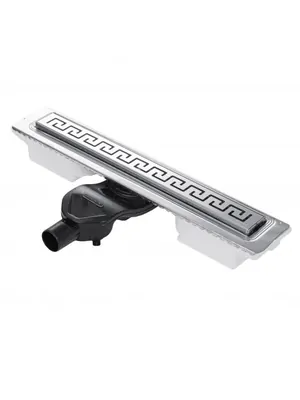 Душевой лоток BERGES 500, хром глянец, боковой выпуск S-сифон D50 H60, 091123