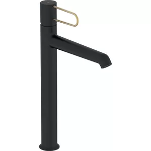 Смеситель Jacob Delafon E21031-GLD-BL для раковины, высокий, без д/к, черный/зол