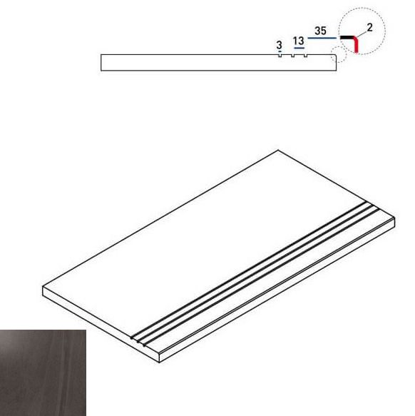 Contempora X2 Carbon Bordo Grip 60X30 матовая