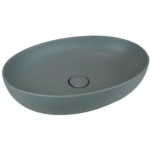 Раковина накладная AeT Italia Oval 555х385х140 серая матовая L616T0R0V0116