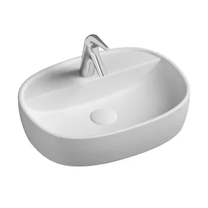 Раковина накладная Ceramicanova 500х380х120 овальная, белый CN6036