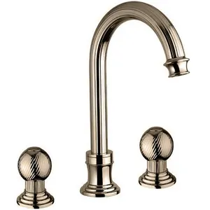 Смеситель CEZARES -BLS2-A-02-M для раковины, 3 отверстия, донный клапан, бронза/ручки металл