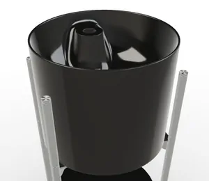 Раковина AeT 360х360х300 с отверстием под смеситель, черная глянцевая L805T0R1V0104