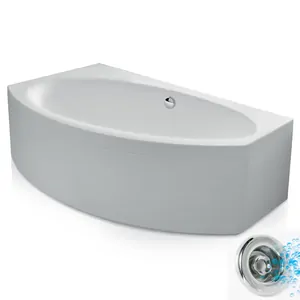 Ванна акриловая Gruppo Treesse 175 V2757sx 1750х1000х570 WhiVe, угловая, левая, гидромассаж STD