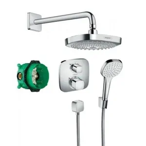 Душевая система Hansgrohe Croma Select E/Ecostat E 27294000 термостат, верхний и ручной душ