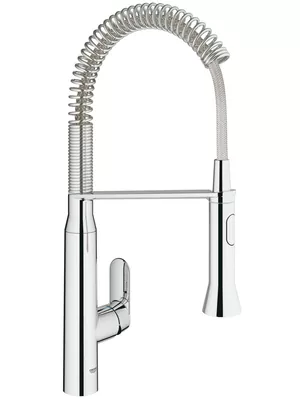 Смеситель Grohe 31379000 для кухни на одно отверстие, с профессиональной лейкой, хром