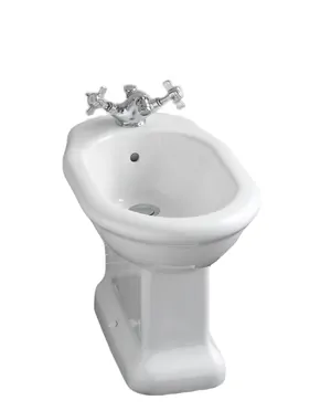 Биде напольное Devon&Devon IBBID1FET 540х330х380 с одним отверстием под смеситель, белый