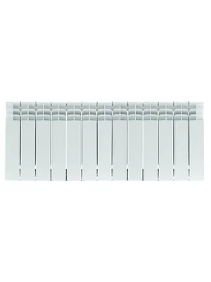 Радиатор STOUT 350 13 секций, биметаллический, боковое подключение, белый SRB-3310-035013