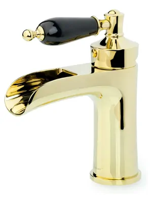 Смеситель Boheme 211-BLC для раковины, на 1 отверстие, однозахватный, золото