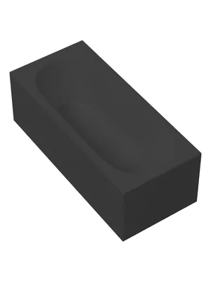 Ванна пристенная Salini (1800х800х600) искусств.камень, S-Stone, черный матовый 102612MF