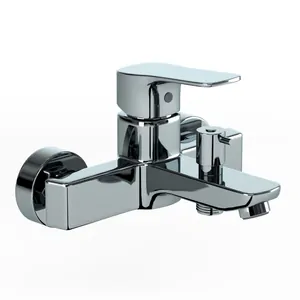 Смеситель для ванны/душа Paini Style настенный, однозахватный, короткий излив, хром P4CR111