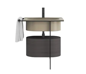 Раковина Cielo (700х500х200) 1 отверстие под смеситель, цвет avena EKLAO AVENA