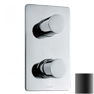 Смеситель для душа Bossini Z00004073 встраиваемый, на 2-5 выходов, внеш. часть, черный матовый