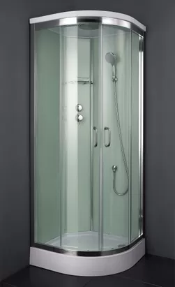 Душевая кабина BAND HOURS C 80x80x220 стекло прозр., профиль хром, низкий полукруг.поддон