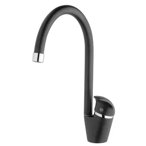 Смеситель для кухни Paini однозахватный, поворотный излив, цвет:черный гранит 6344570PNLMKM