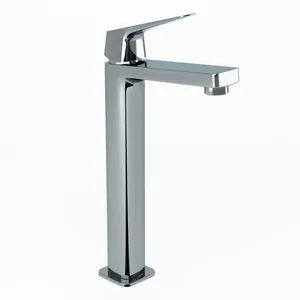 Смеситель для раковины Paini однозахватный, высокий, без донного клапана, хром RTCR205LL