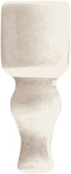 Epoque Angoli Finale Bianco Craquele 3x6