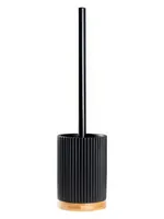 Ерш для унитаза RIDDER напольный, материал полирезин/бамбук, цвет: черный 2173410