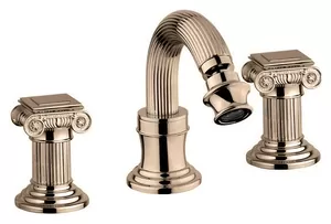 Смеситель CEZARES -BBS2-02-O для биде, 3 отверстия, донный клапан, бронза/ручки металл