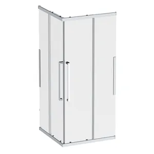 Душевое ограждение AM.PM Square Slide 878х878х2000 хром мат./стекло прозрачное W84G-403-9090-МТ